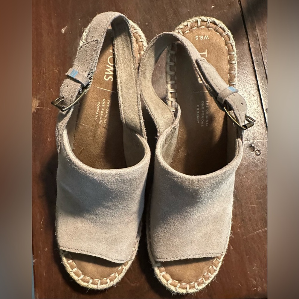 Toms wedge Sandals size 8.5